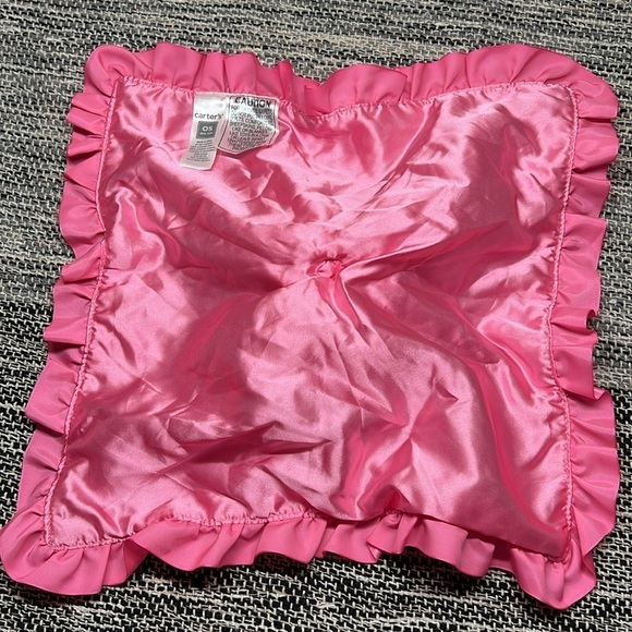 Baby girls pink Elephant snuggle buddy security  blankie rattle toy lovey - Picture 4 of 5